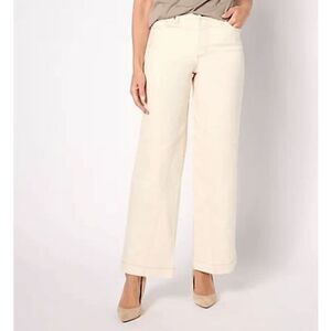 Peace Love World Womens 16 Regular Wide Leg Jeans Natural Stretch NWOT)‎